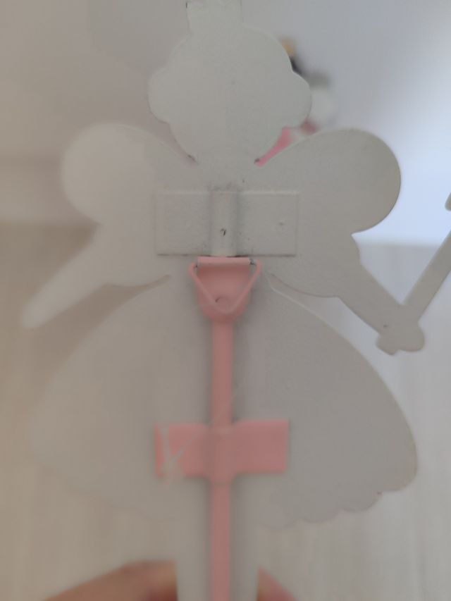 2 grucce a forma di fata rosa e dorate di Zara home