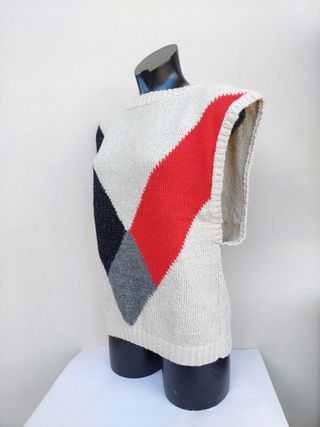 Gilet vintage taglia M o L colore bianco