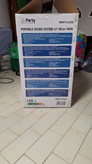 Altavoz Portátil Party 12 LED Bluetooth