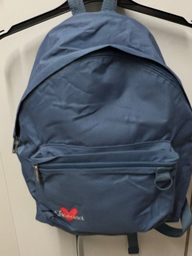 Zainetto azzurro Fiorucci e marsupio stesso colore