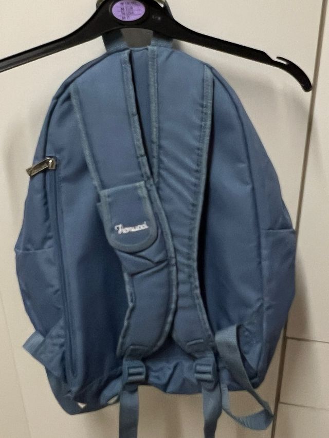 Zainetto azzurro Fiorucci e marsupio stesso colore