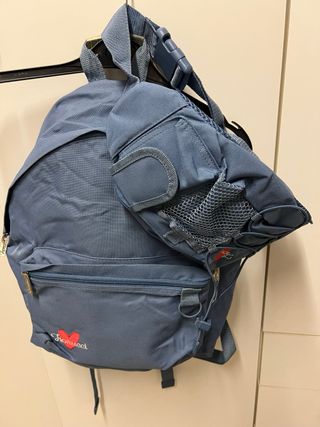 Zainetto azzurro Fiorucci e marsupio stesso colore