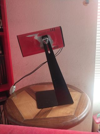 Lámpara Fase años 70 Roja Metal