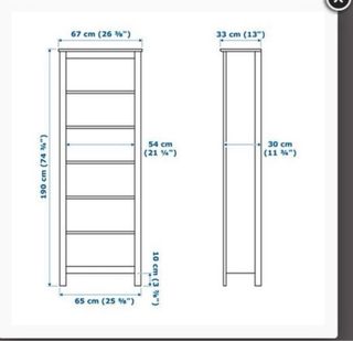 Estantería Brusali IKEA Blanca Madera