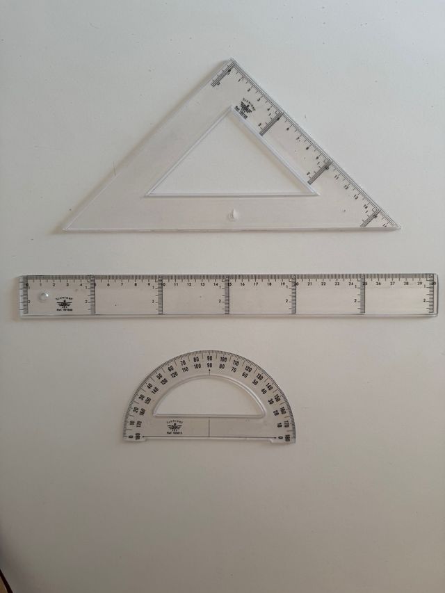 Pack dibujo escolar: reglas y lápices