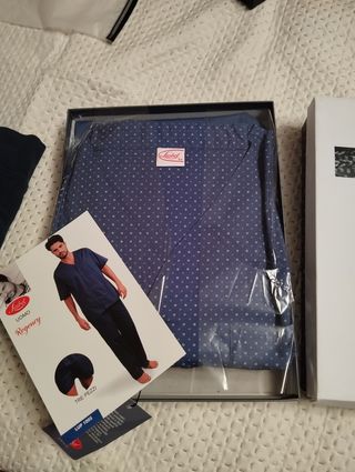 Pigiama uomo L'abel grigio e bianco