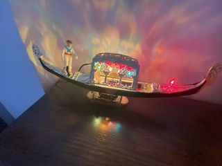 Góndola Veneciana Decorativa Iluminada