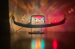 Góndola Veneciana Decorativa Iluminada