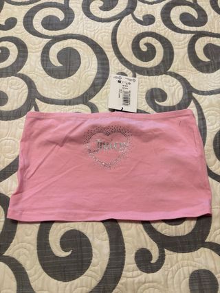 Top Juicy Couture Rosa Corazón Brillante