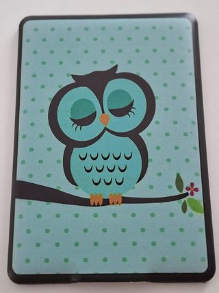 Cover Kindle Paperwhite Gufo Azzurro