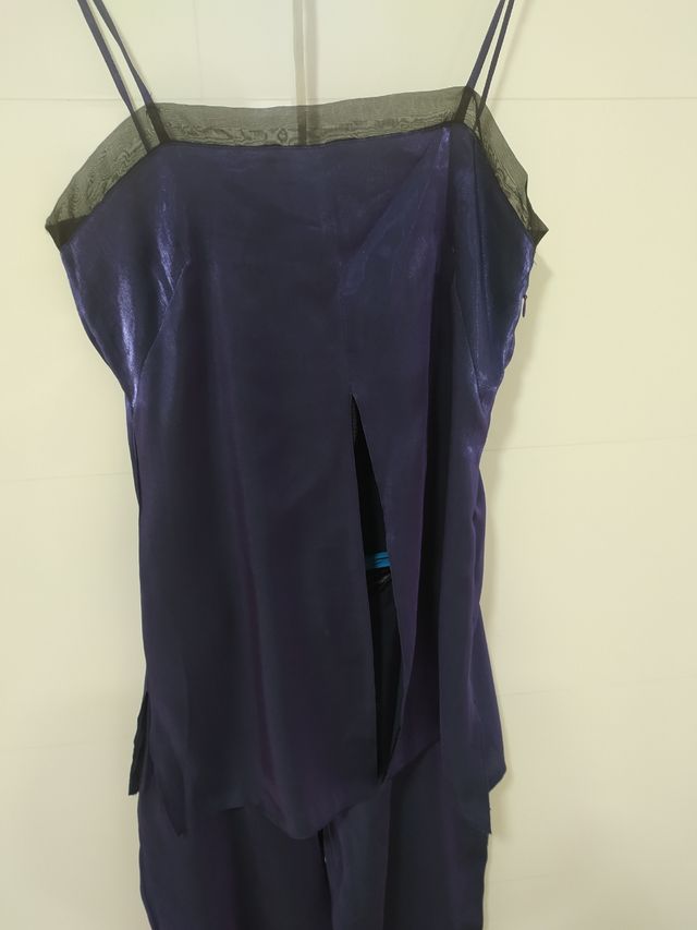 Traje 2 piezas azul/morado