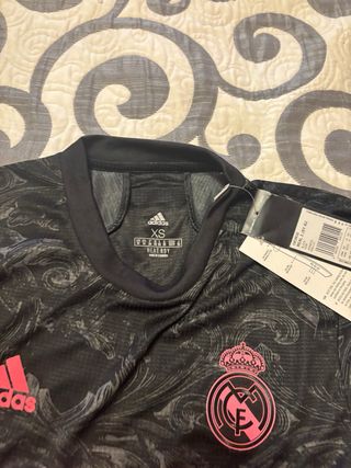 Camiseta Real Madrid Mujer Adidas Negra Talla XS