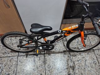 Bicicleta BMX DENBIKE 20 Naranja/Negra