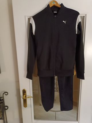 Chándal Puma Mujer Negro y Blanco