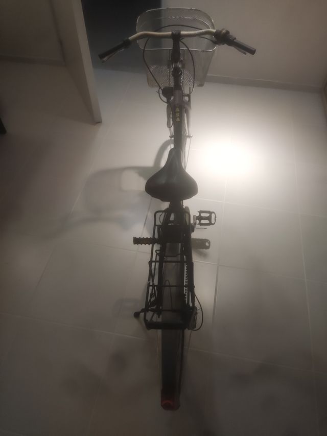 Bicicleta urbana con cesta