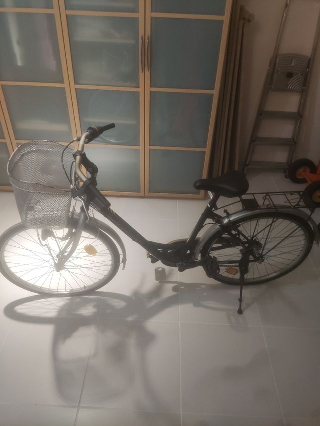 Bicicleta urbana con cesta