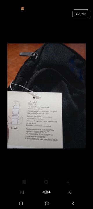 Riñonera Under Armour Negra