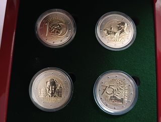 🇱🇺 LUXEMBURGO ESTUCHE PROOF 4 MONEDAS 2024-2025