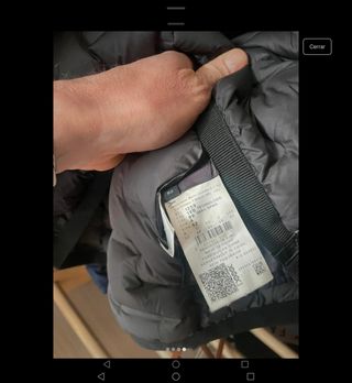 Chaqueta plumífero Colmar negra.