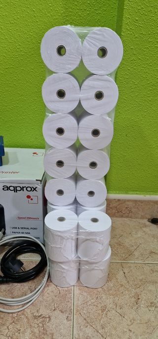 Impresora Térmica Bixolon Negra + Rollos + tinta