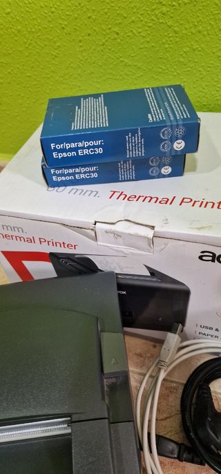 Impresora Térmica Bixolon Negra + Rollos + tinta