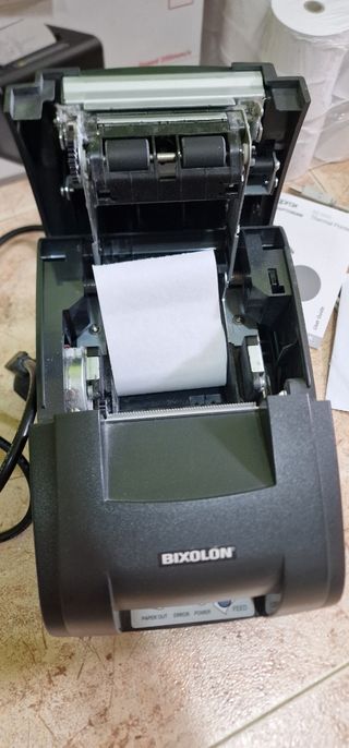 Impresora Térmica Bixolon Negra + Rollos + tinta