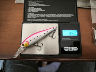 Señuelo Jerkbait Rosa y Plateado