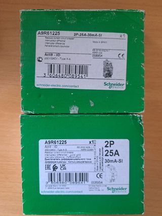 2x Diferencial superinmunizado Schneider 2x25A