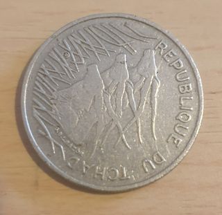 Moneda 100 Francos República de Chad