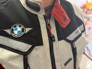 Chaqueta BMW Motos Negra Roja Blanca XXL