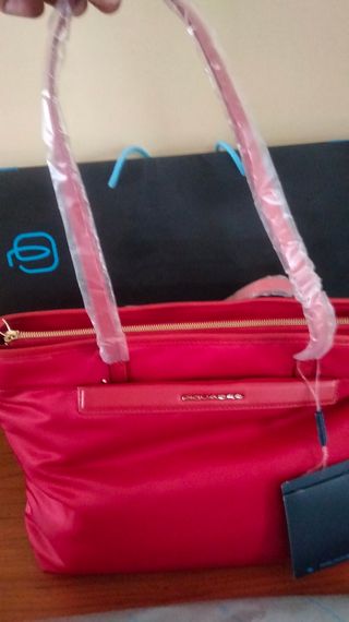 Borsa Piquadro donna rossa nuova con cartellino