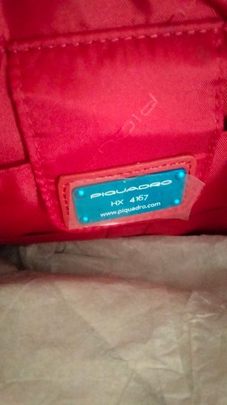 Borsa Piquadro donna rossa nuova con cartellino