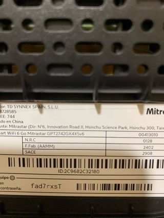 Router WiFi 6 Go Movistar y O2