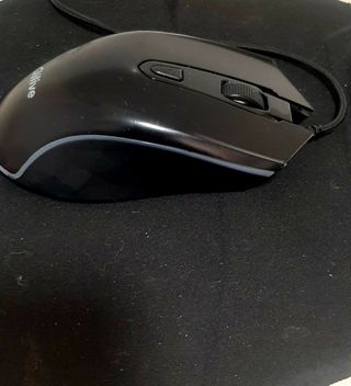 Ratón Qilive Negro USB, RGB de cable.
