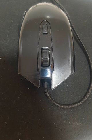Ratón Qilive Negro USB, RGB de cable.