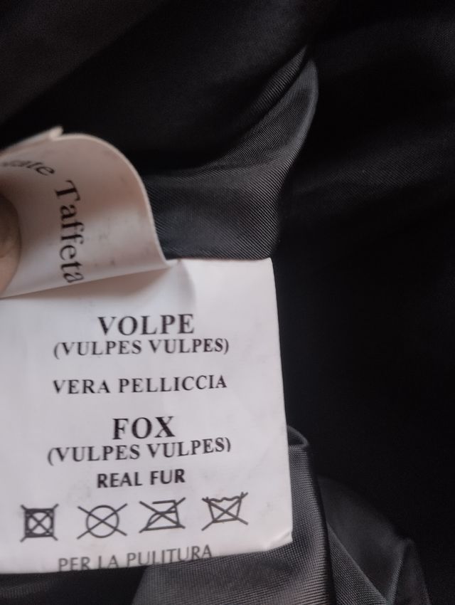 Giaccone donna con collo e polsini in volpe