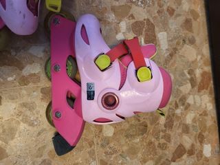 Patines rosas infantiles ajustables