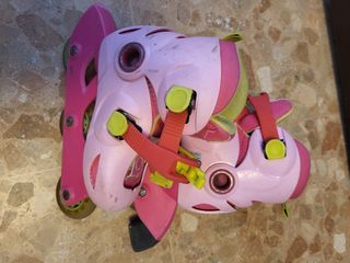 Patines rosas infantiles ajustables