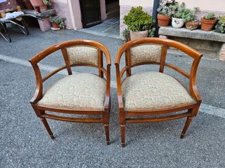 Coppia poltroncine Liberty antiche