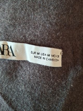 Vestido Zara gris invierno entallado