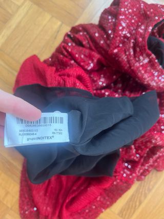 Vestido lentejuelas Zara Talla XS