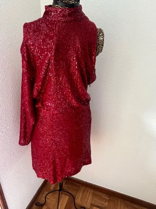 Vestido lentejuelas Zara Talla XS