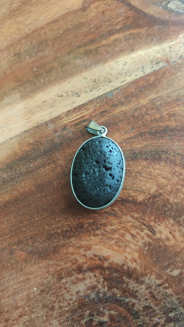Colgante Plata y Lava Lanzarote
