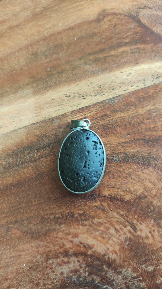 Colgante Plata y Lava Lanzarote