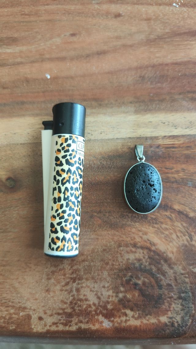 Colgante Plata y Lava Lanzarote