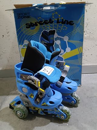 Patines extensibles Talla 26-29. Regalo casco. 
