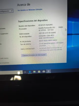 Acer Aspire 5741 4GB RAM 400GB HDD Win 10