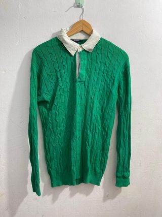 ¡¡OFERTA!! Talla L Jersey Gant Verde Cable Knit