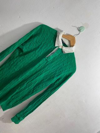 ¡¡OFERTA!! Talla L Jersey Gant Verde Cable Knit
