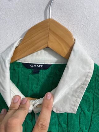 ¡¡OFERTA!! Talla L Jersey Gant Verde Cable Knit